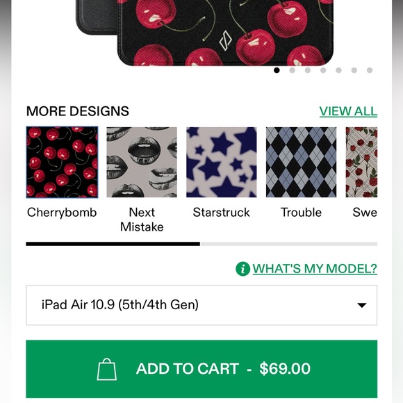 Burga Cherrybomb iPad Air 10.9 Case 🍒